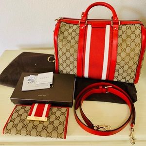 Authentic Vintage Gucci Boston Handbag/Wallet